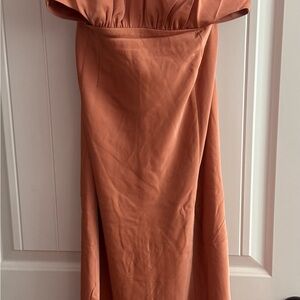 MINK PINK Finlay Halter dress clay color NWT size S